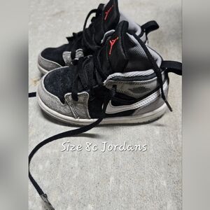 Jordan Kids Sneakers Black and Gray